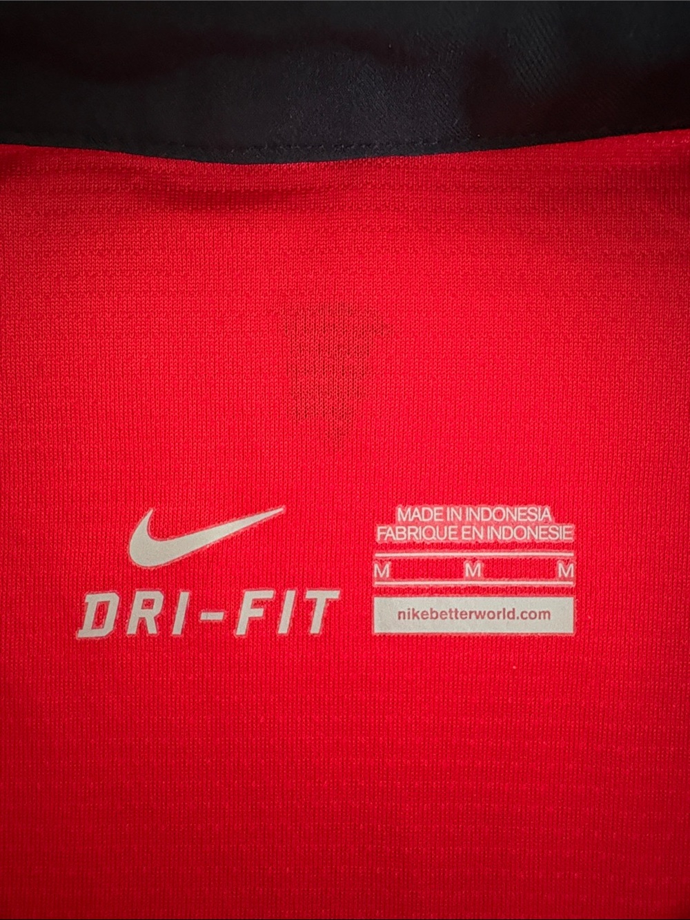 Nike Red Manchester United AON Logo 2013-2014 Soccer Jersey Medium - Picture 10 of 10